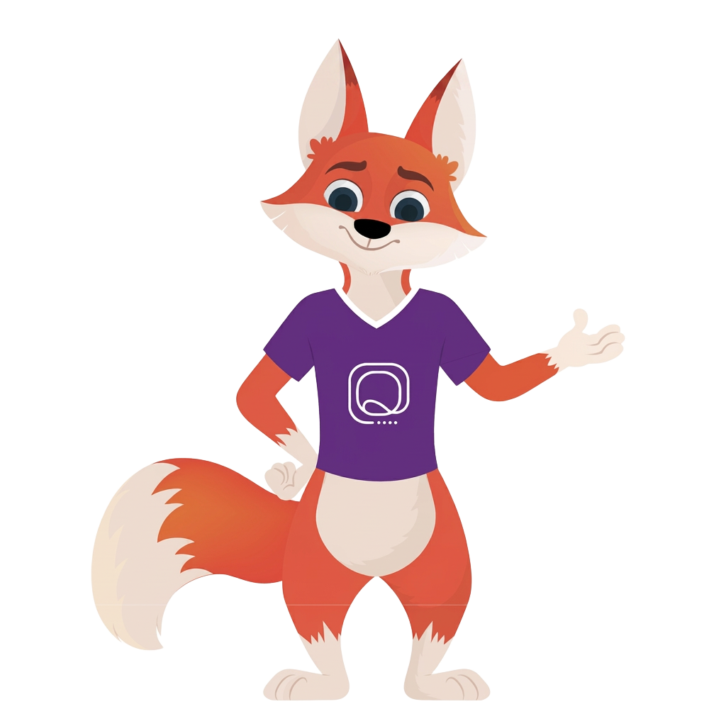 Zario the fox mascot waving hello